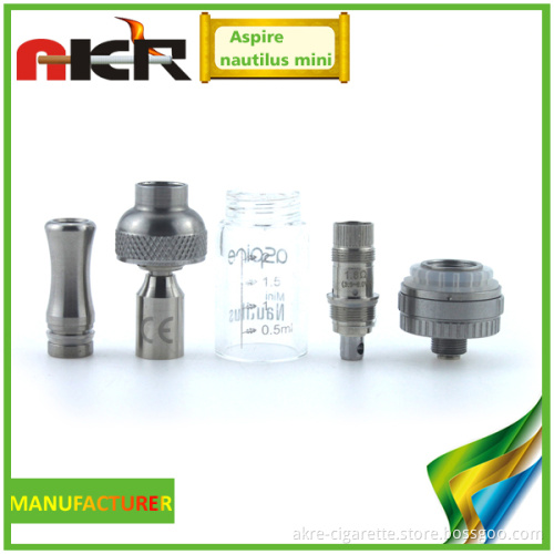 High Quality 2ml Glassomizer Aspire Nautilus Mini Benefit From Bvc Atomizer